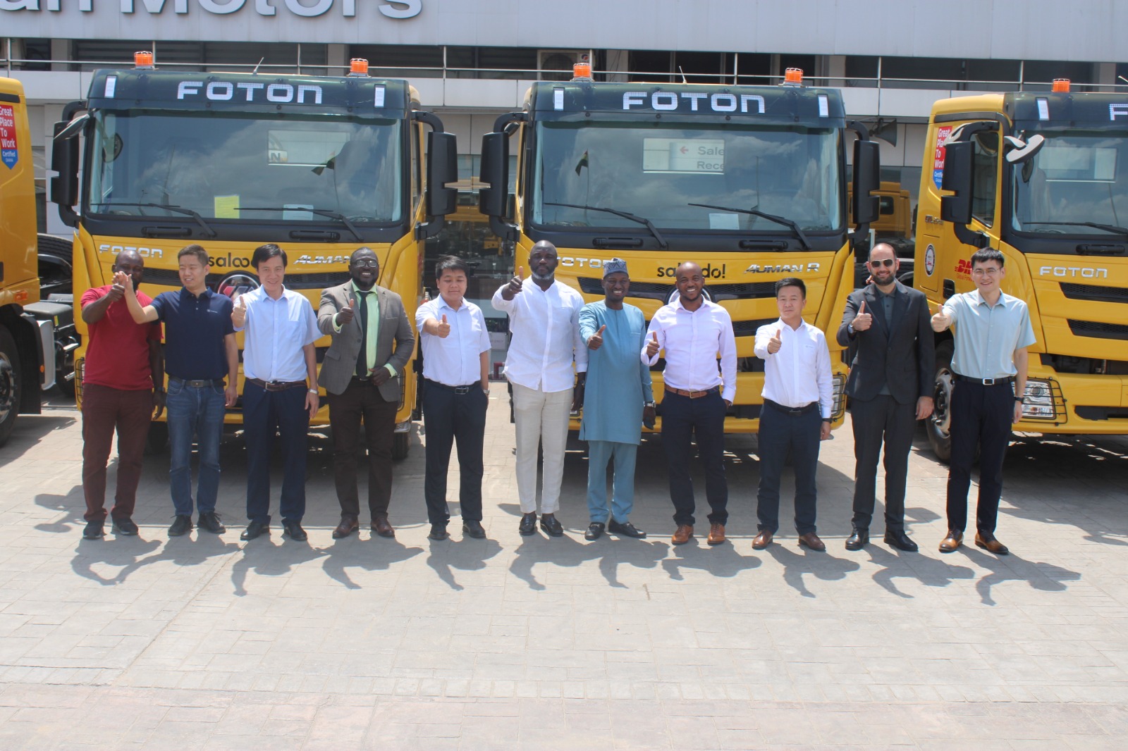 Japan Motors is pleased to deliver a fleet of Foton trucks to DHL Ghana, helping keep logistics moving smoothly. We’re excited to be part of DHL Ghana's journey!